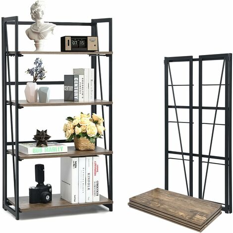JSB 5-stöckiges Metallregal – 39,9 X 26,9 X 136,9 Cm, Schwarz, Für Bad, Küche, Wohnzimmer & Mehr