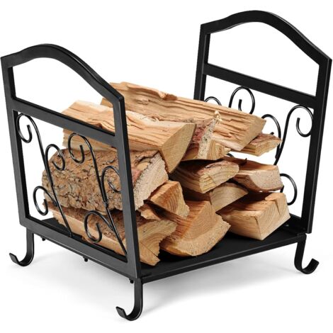 Brecoory Stabiles, Dekoratives Kaminholzregal, Robuste Holzaufbewahrung Für Drinnen Und Draußen, Mit Hirsch-Design, Wasserdicht Und Rostbeständig, Für Den Garten, Einfache Montage