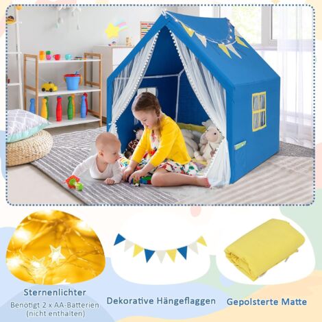 Wilwolfer Kinder Spielzelt Prinzessinnen Haus - Großes Spielzelt Für Indoor & Outdoor