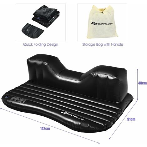 Auto-Rücksitz-Luftmatratzen, Automatisches Aufblasbares Bett Mit 2 Kissen, Beflocktes Tuch, Auto-Matratze Für SUV, Erwachsene, Selbstfahrende
