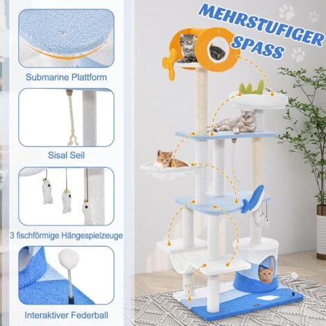 XAGMODSHN Halskette Meeresmotive - Keramik Fisch & Edelstahl Seestern Anhänger