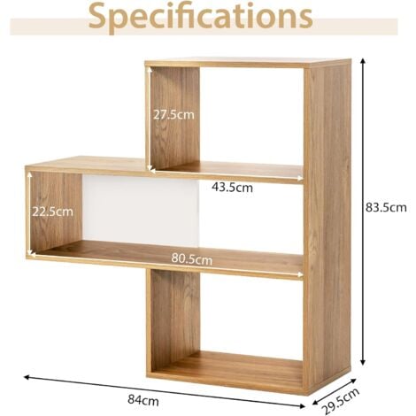 Dokiiovo Bücherregal 9 Fächer 120x100cm - Würfelregal Eiche Dunkel Für Wohnzimmer
