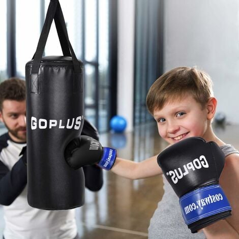 Boxsack Set 10 kg für Kinder mit Boxhandschuhen – Palo24