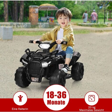 GOPLUS 12V Kinder-Elektroquad – Mit Musik, LED, Bluetooth, Rosa, Für 3–7 Jahre
