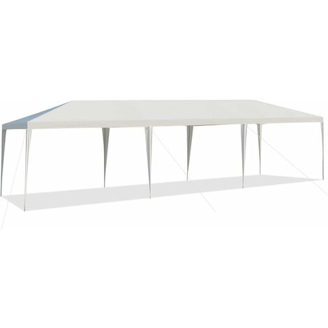 GOPLUS 3X9M Gartenpavillon, Wasserdichter Faltpavillon mit UVSchutz