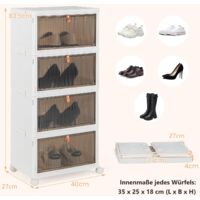 41L] Aufbewahrungsbox It Deckel Und Tür. Stapelbar Produktbild-Vorschau 6