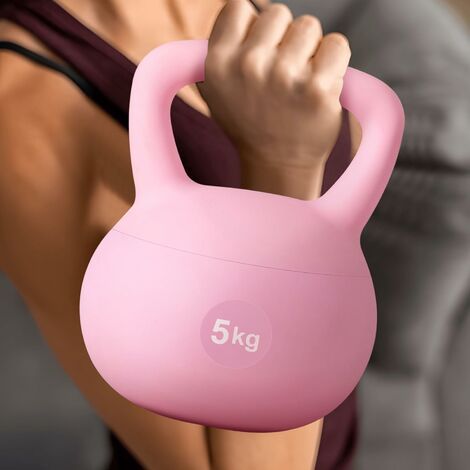 Soges Kettlebell Soft Kettlebell 5 kg Kettlebell Professionnel Silencieux Kettlebell Souple Haltère de Fitness pour l'entraînement à Domicile Gym Musculation