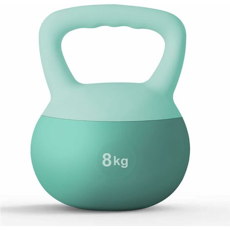 Soges Kettlebell Soft Kettlebell 8 kg Kettlebell Professionnel Silencieux Kettlebell Souple Haltère de Fitness pour l'entraînement à Domicile Gym Musculation