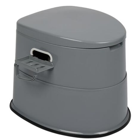 Soges – Toilette portable 5L – Supporte 200 kg – Seau amovible avec poignée – Anti-odeur – Pour camping et extérieur – Dimensions 50x40x42 cm