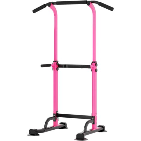 Soges Barre De Traction Réglable Sur Pied - Chaise Romaine Ajustable Power Tower Pour Musculation à Domicile