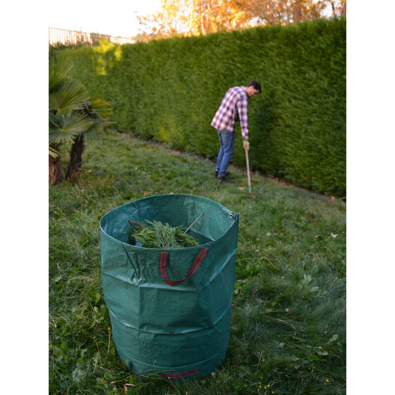 H30, D26 pouces Sacs à déchets de jardin réutilisables 270L GreenBuy 3-Pack 72 gallons - Sacs à déchets de jardin résistants à l'eau avec 4 poignées de transport （02） 