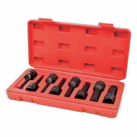 Coffret 8 douilles XZN à choc - carré 1/2"