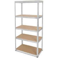 Étagère modulable charges lourdes  - en métal robuste - 5 plateaux - 875 Kg - 180 x 90 x 40cm - rangement garage atelier cave