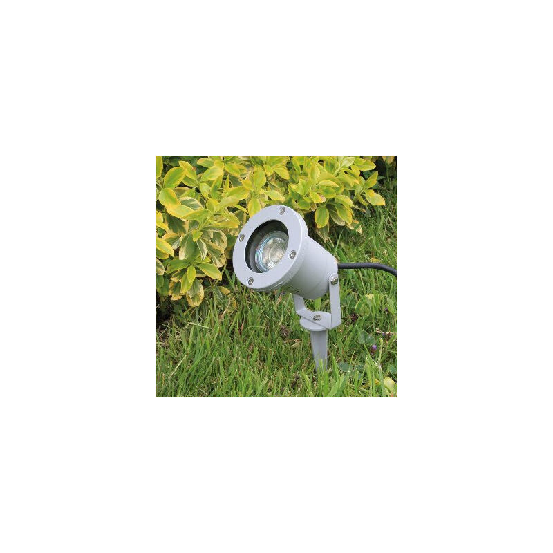 AussenStrahler mit Erdspieß IP65 Aussenlampe 1,5m Kabel Stecker GU10