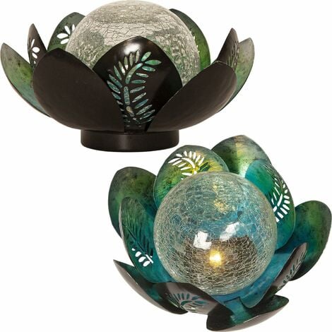 LED Solarlampe Lilly, Lotusblüte, Gartenbeleuchtung