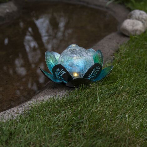 LED Solarlampe Lilly, Lotusblüte, Gartenbeleuchtung