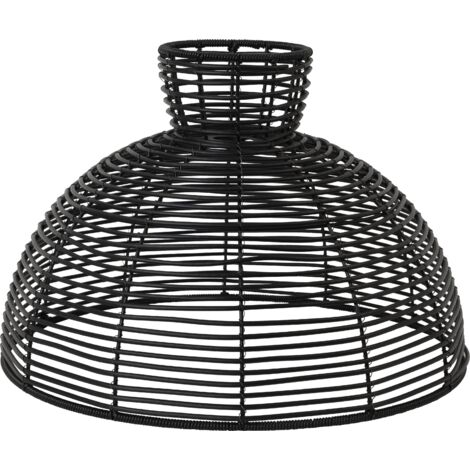 Lamp Shade "Runde", schwarz, 47x32cm