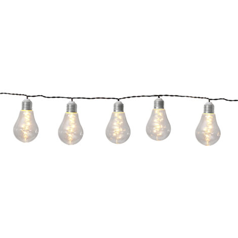 Best Season Solar Lichterkette Außen Glow 180 cm – 10 LED Kugeln mit Dew Drops, warmweiß, 2 Leuchtmodi, Dämmerungssensor, separates Solarpanel, Garten Balkon Terrasse