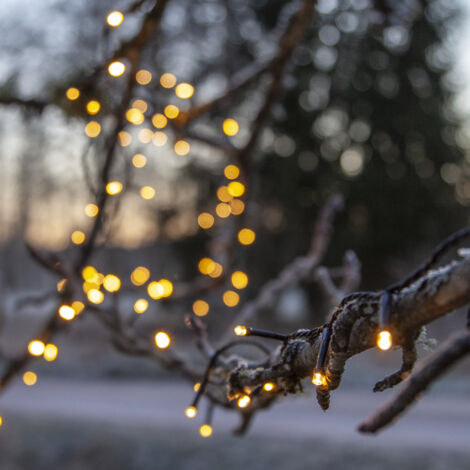 LED-Lichterkette "Flashy", 300 warmweiße LED
