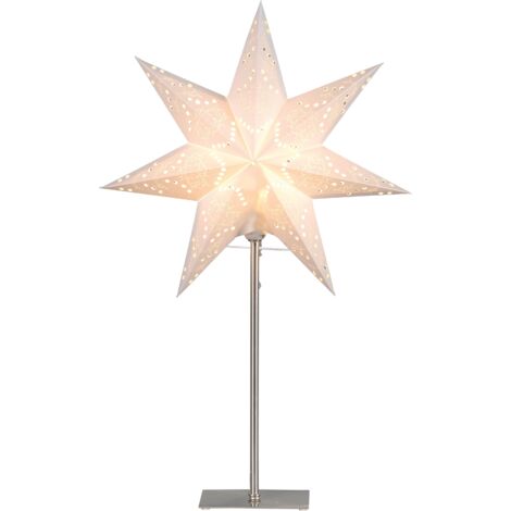 Star Trading Fensterstern mit Beleuchtung Weihnachtsdeko Fenster Beleuchtet Weihnachtsdeko Innen Papierstern beleuchtet Weihnachtslampe Weihnachtsstern beleuchtet stehend Standleuchte Stern Weihna (1/5)