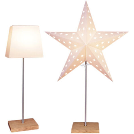 Star Trading Weihnachtsstern beleuchtet stehend Fensterstern mit Beleuchtung  Weihnachtsdeko Fenster Beleuchtet Standleuchte Stern Weihnachten  Weihnachtsdeko Innen Papierstern beleuchtet Weihnach