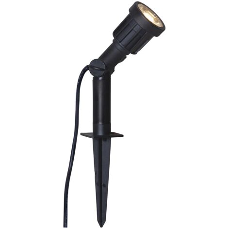 LED Garten Spot ,Outdoor LED Spotlight', Netzbetrieb, schwarz, IP65, H 19cm (1/5)
