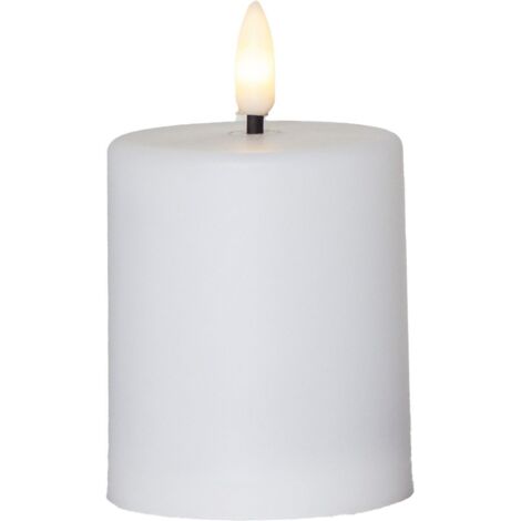 LED Grabkerze Paula flackernde Flamme Timer + Dämmerungssensor H 10cm