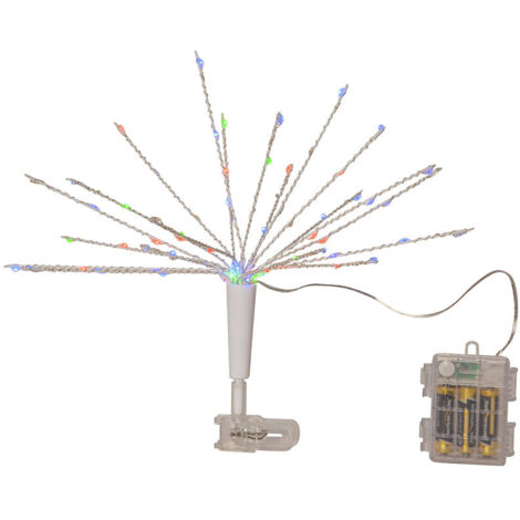 Baumspitze Firework Topstar mit 100 blinkenden LEDs bunt Ø 35cm (1/3)