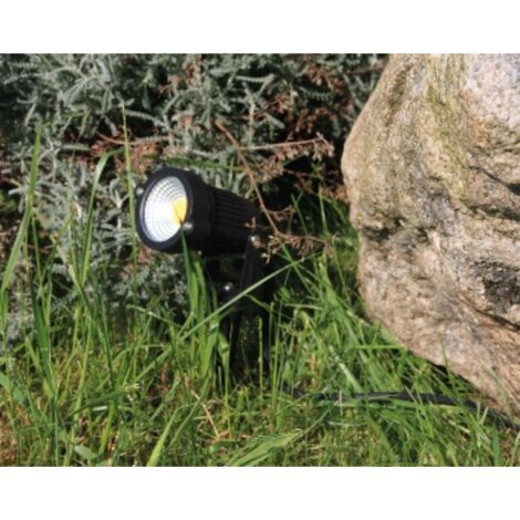 Pflanzenstrahler Schwarz Wegbeleuchtung LED Aussen Gartenbeleuchtung 2900K 430Lumen Gartenstrahler IP44 warmweiß Außenleuchte 5W