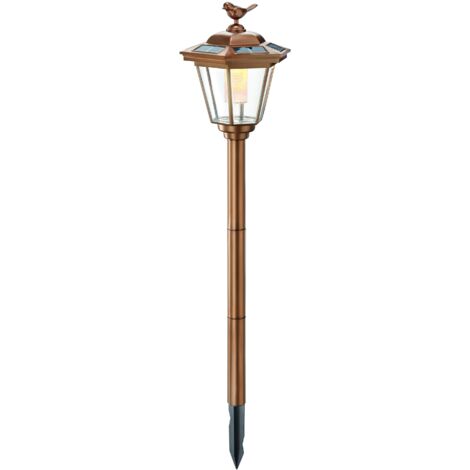 Esotec Solar Standleuchte Tivoli, warmweiß, 68 cm, kupferfarben