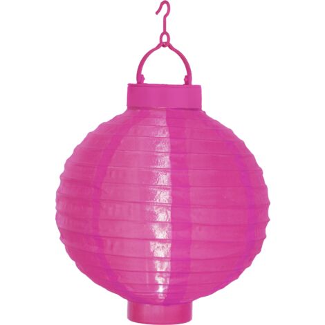 Best Season Solarlampion Cool Light LED Solarpanel Akku Outdoor pink