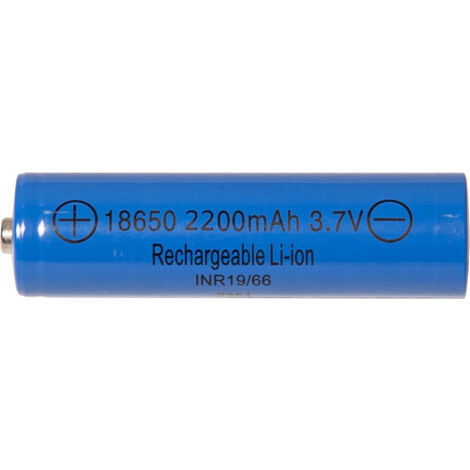 Ersatzakku für Solarartikel, Type 18650, 3,7 Volt, 2200 mAh