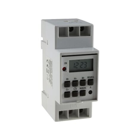 digitale Wochen-Zeitschaltuhr für Schalttafel-Einbau, 230V, max. 3500W