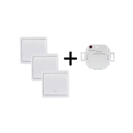 Funk Starter-Set No.5 "Pilota Casa" 3x Wandschalter + UP Empfänger