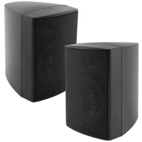 ChiliTec 2-Wege Lautsprecher Schwarz Paar für HiFi Stereoanlage