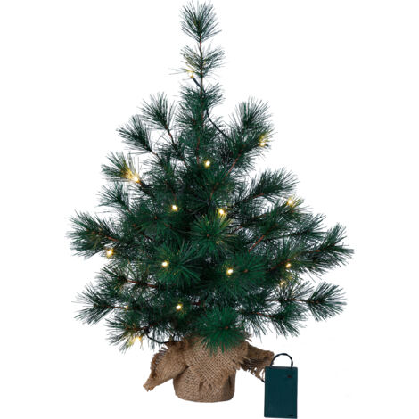 Künstlicher Weihnachtsbaum ,Furu' im Topf, Kiefer, LED, batteriebetrieben, 60cm (1/3)