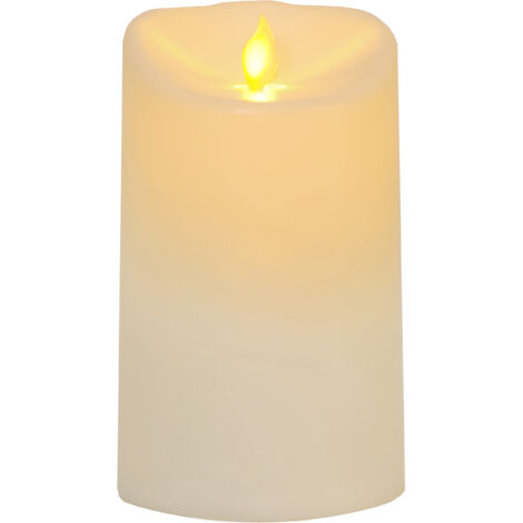 LED Stumpenkerze M-Twinkle, flackernd Timer 15cm, batteriebetrieben (1/5)