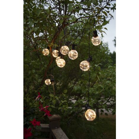 LED Deko-Lichterkette, Party Lichterkette Big Circus, Outdoor, schwarz (10 LEDs)