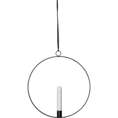 LED Lichterkranz -Flamme Ring', schwarz, 30cm (1/5)