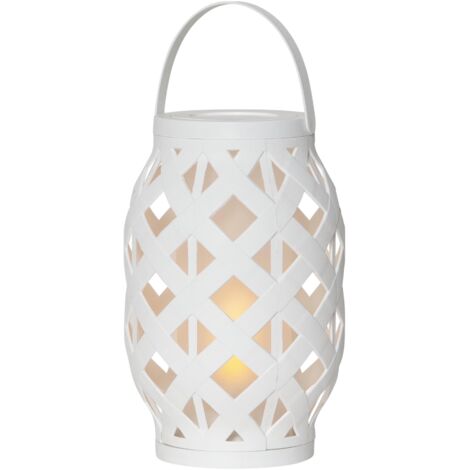 LED-Laterne "Flame Lantern", weiß, ca. 14x23 cm (1/5)