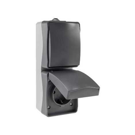 NUQUI Feuchtraum Kombi Schalter&Steckdose IP54, 250V