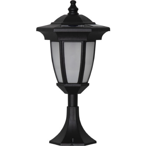 Solar Laterne Flame, Schwarz, Dämmerungssensor, H 63cm (1/5)