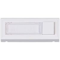 Heidemann Klingelplatte Clipfix Kunststoff mit Namensschild 35x96x16mm