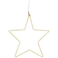 Outdoor Leuchtstern ,Tapesil' mit 192 LEDs, Stern-Silhouette, Netzbetrieb, warmweiß, Ø 52cm