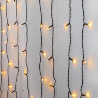 LED Lichtervorhang ,Golden Warm White', 120 LEDs, 1,3m