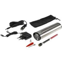 ChiliTec 21329 Luftpumpe mit LiIon Akku, Druckeinstellung, KFZ-Adapter