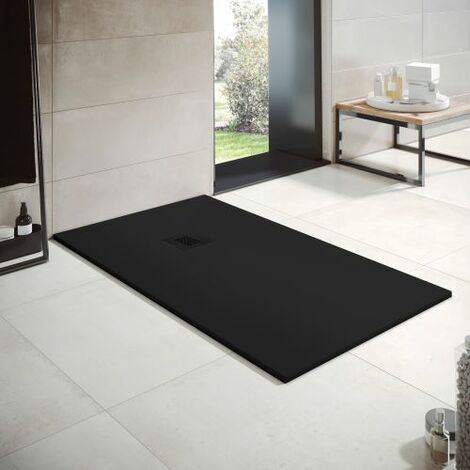 Receveur de douche en résine Largeur 90 Noir Ral 9005 90x120 cm (1/5)