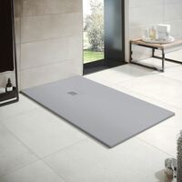 Receveur de douche en résine Largeur 80 Gris Ciment Ral 7040 80x170 cm
