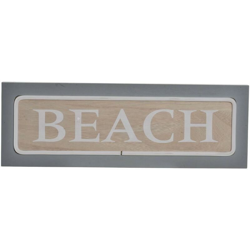 Decoracion Beach Luminosa led madera 44x35x15 dekodonia s3010148 iluminación luz 44 3 15