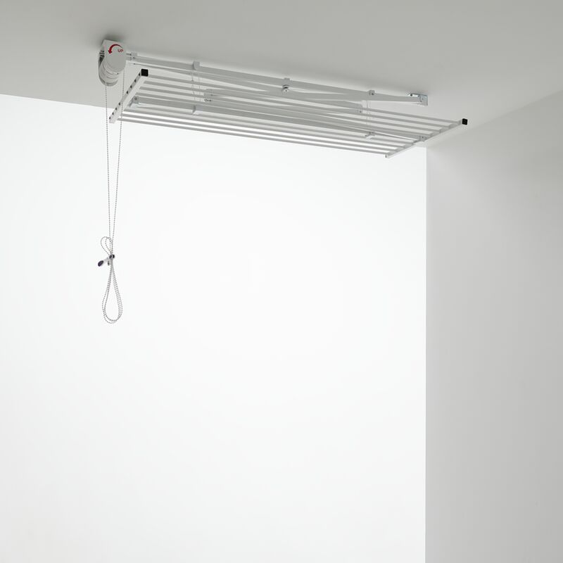 Étendoir Au Plafond - Rétractable et Repliable - Séchoir Vertical en  Aluminium et Acier - Foxydry Mini 150 - Cdiscount Maison